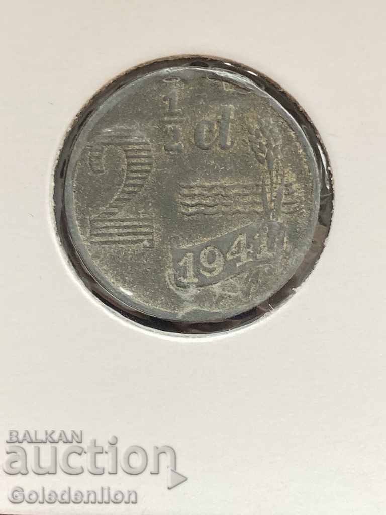 Холандия- 2 1/2 цента 1941
