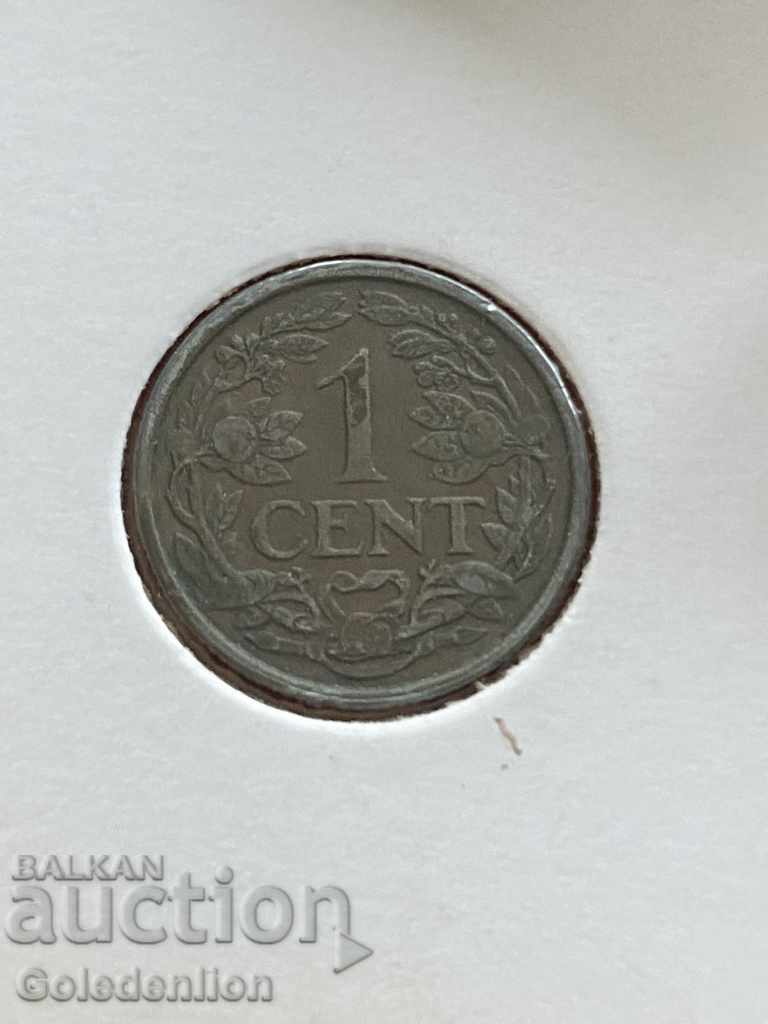 Холандия- 1 цент 1940