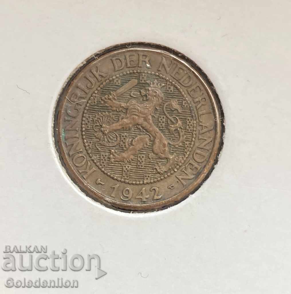 Холандия- 1 цент 1942