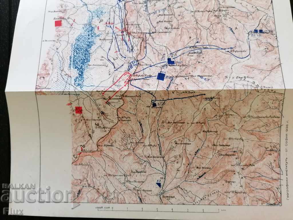 Delivery of Old map The attack on the height. Beech Head on October 3, 1915. Delivery of Old map The attack on the height. Beech Head on October 3, 1915.