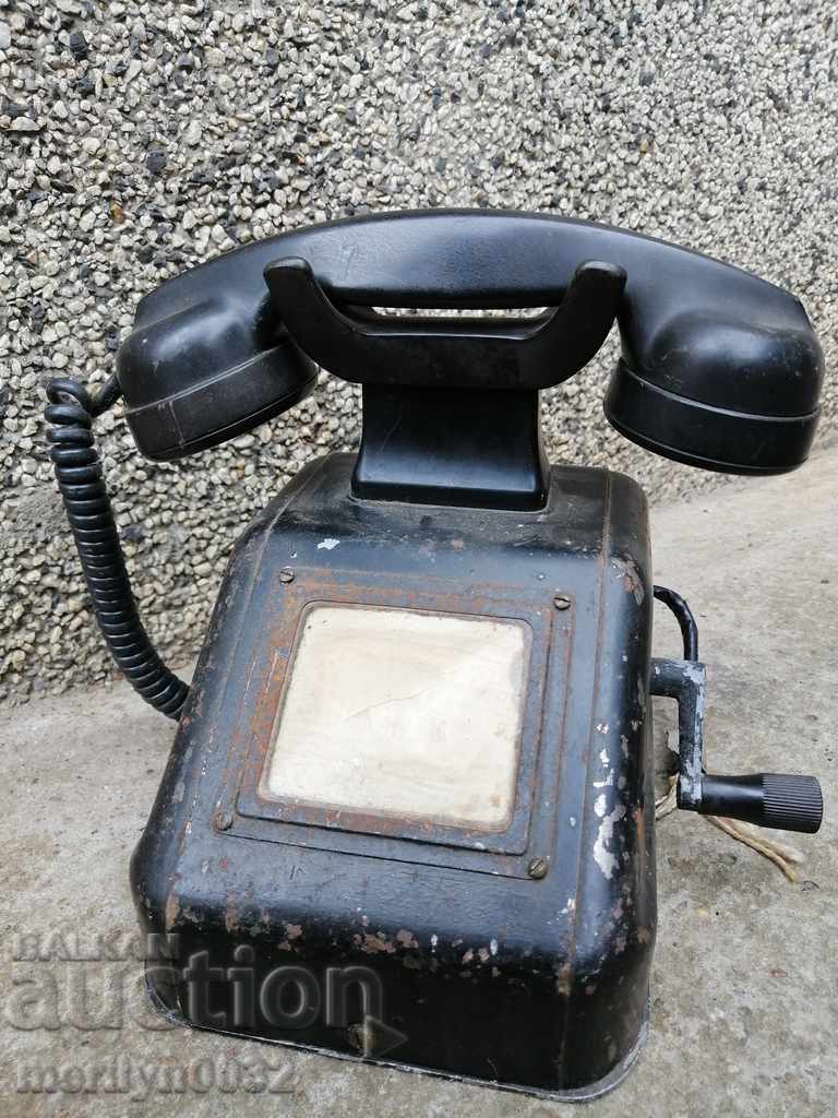 Telephone set German military telephone Kingdom of Bulgaria - 5 Telephone set German military telephone Kingdom of Bulgaria - 5