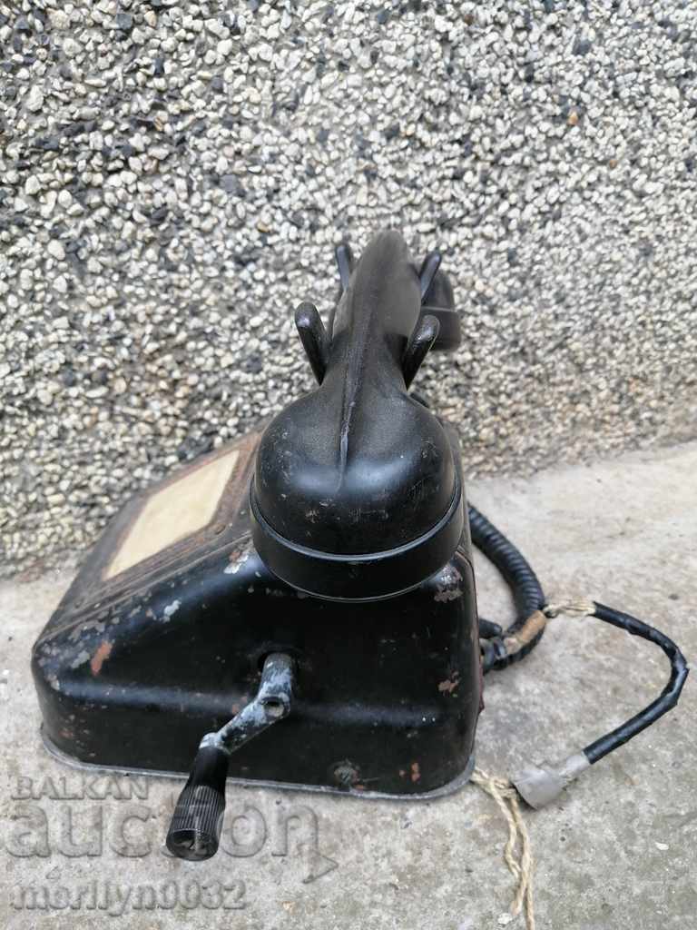 Telephone set German military telephone Kingdom of Bulgaria - 6 Telephone set German military telephone Kingdom of Bulgaria - 6