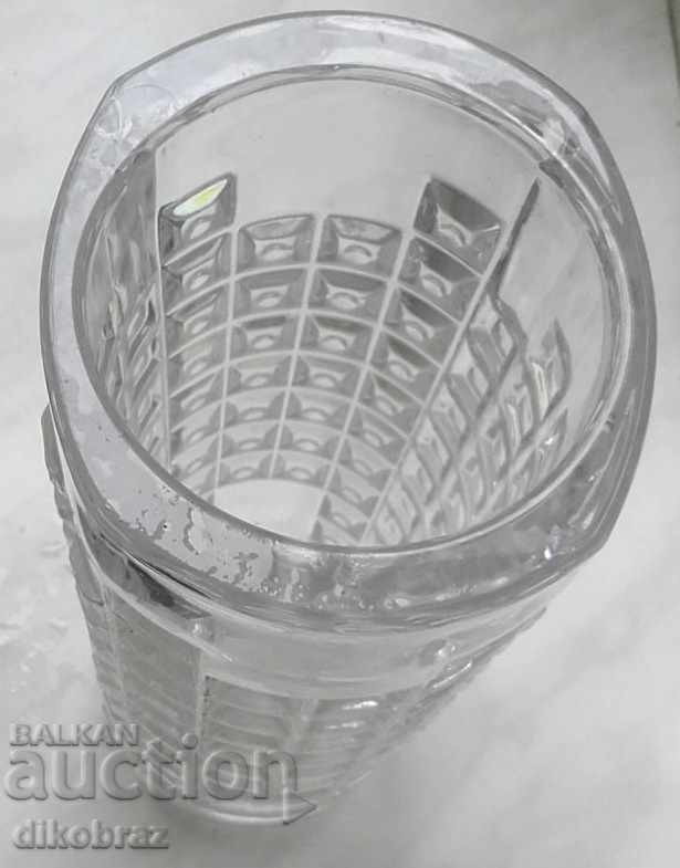 Auction Vase - glass / from socialism / 1970/80 Auction Vase - glass / from socialism / 1970/80