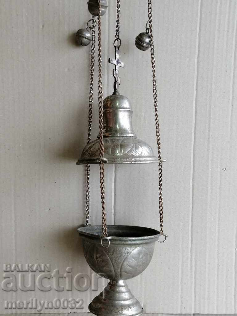 Стара кандилница свещеничиски съд кръст - 7 Стара кандилница свещеничиски съд кръст - 7