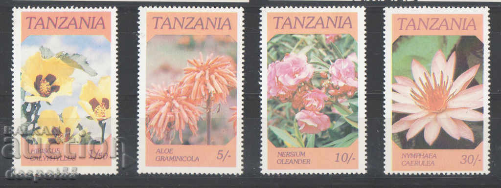 1986. Tanzania. Flowers.
