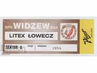 Футболен билет Видзев Полша-Литекс