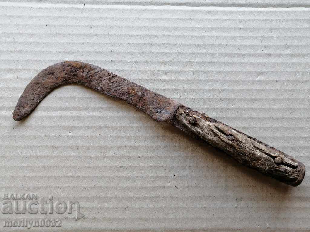 Hand-forged kosher kosher with wrought iron horns - 5