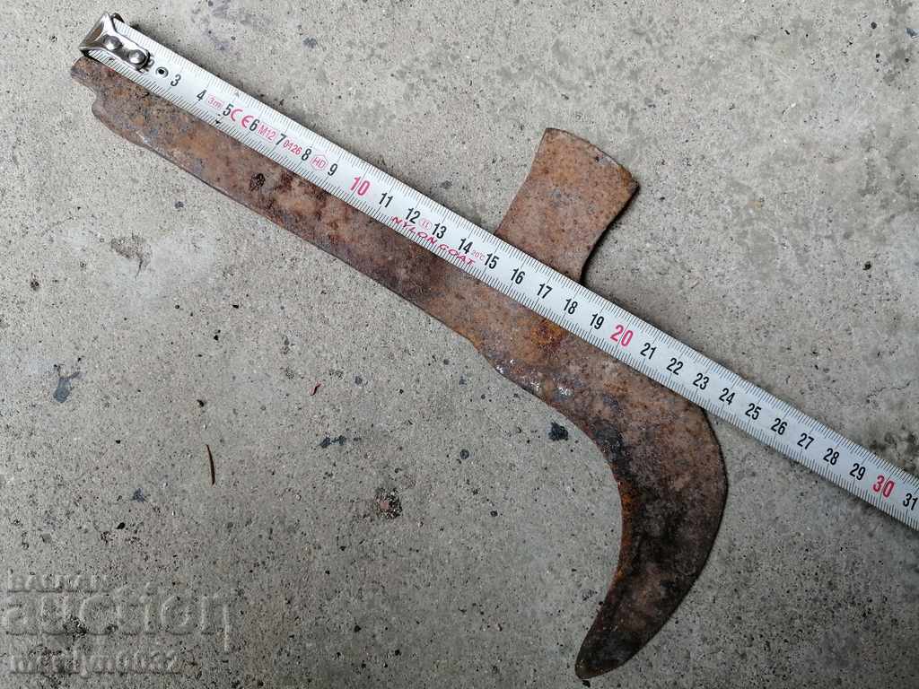 Delivery of An old hand-forged hammer with primitive engravings, wrought iron Delivery of An old hand-forged hammer with primitive engravings, wrought iron
