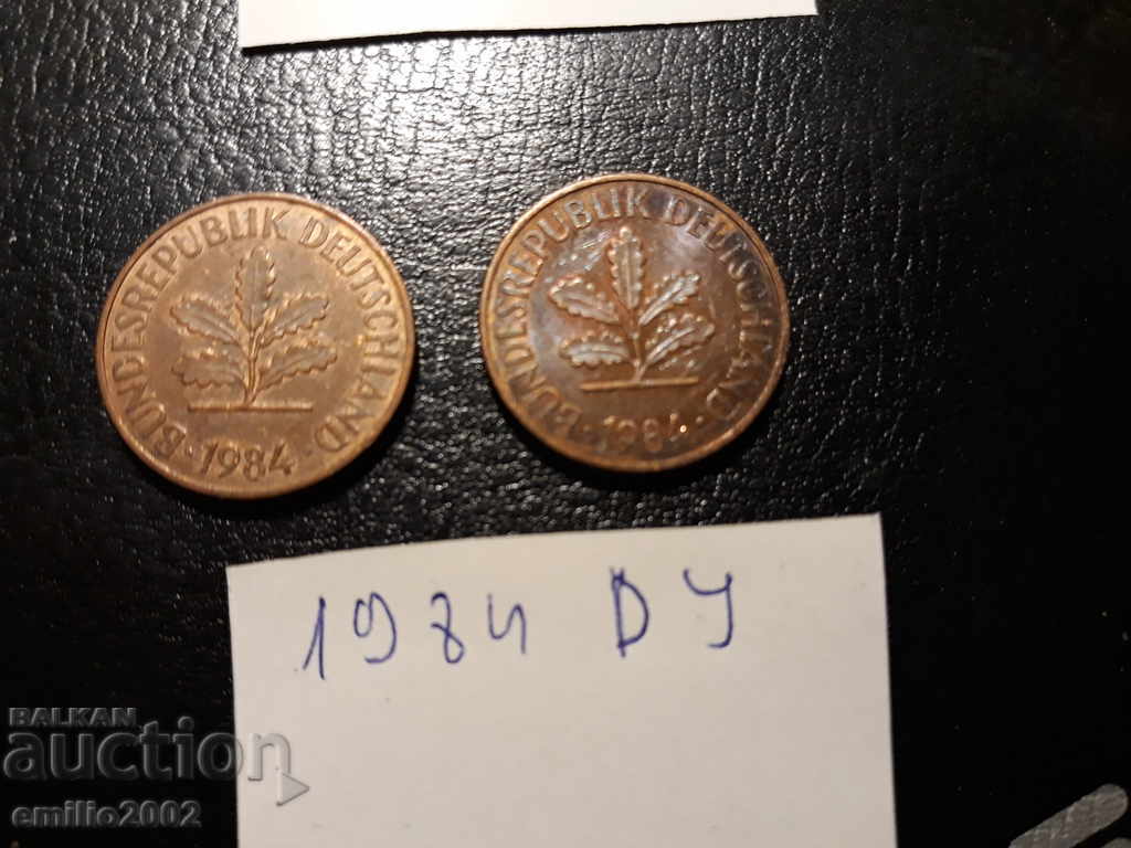 2 Pfening BDR DJ 1984 with price 0.79 BGN | € 0.40 2 Pfening BDR DJ 1984 with price 0.79 BGN | € 0.40