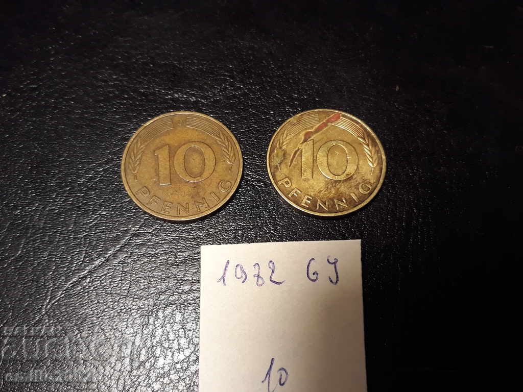 10 Pfening BDR GJ 1982г 10 Pfening BDR GJ 1982г