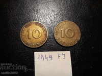 10 Pfennig BDR FJ 1949