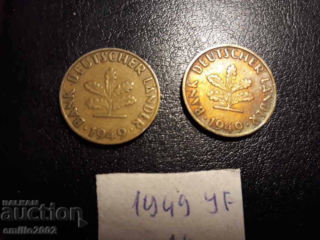 10 Pfening BDR FJ 1949 with price 0.79 BGN | € 0.40 10 Pfening BDR FJ 1949 with price 0.79 BGN | € 0.40