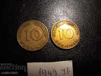 10 Pfennig BDR FJ 1949