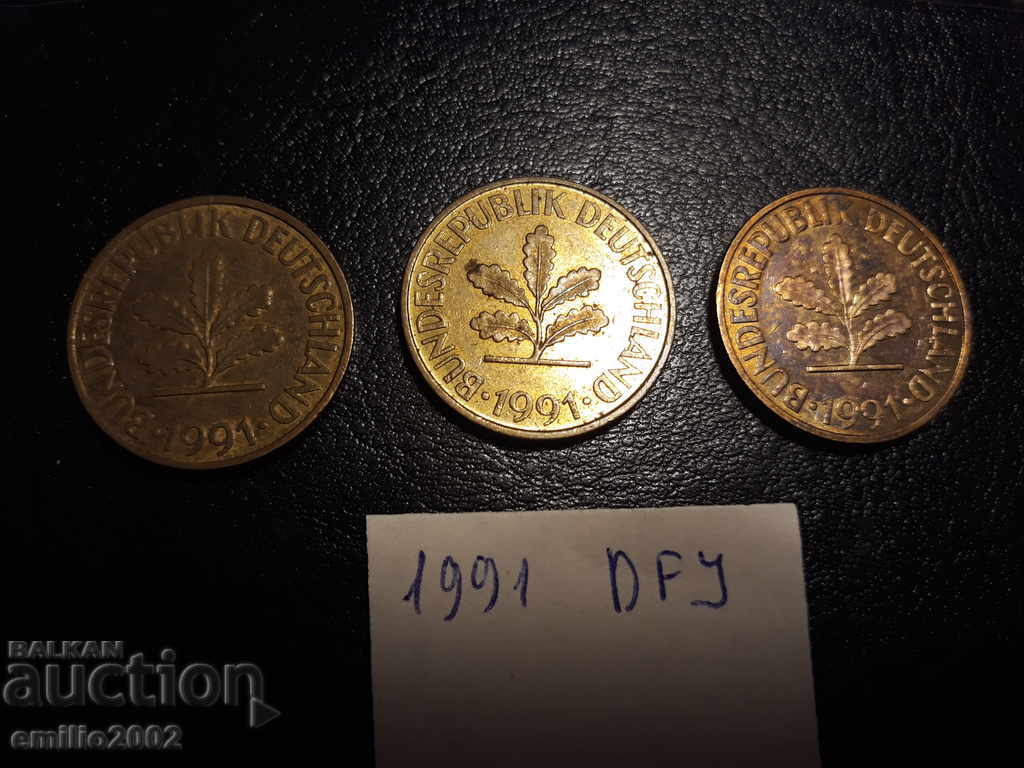 10 Pfening BDR DFJ 1991 with price 1.49 BGN | € 0.76 10 Pfening BDR DFJ 1991 with price 1.49 BGN | € 0.76