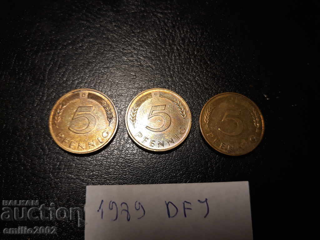 5 Pfennig BDR DFJ 1989