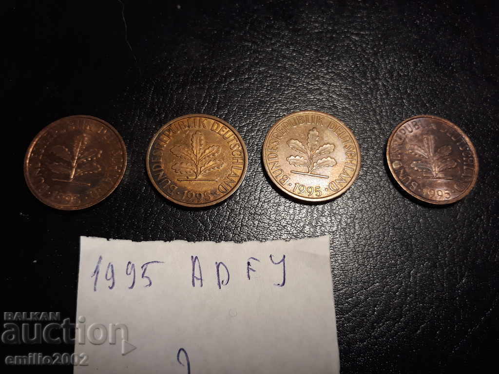 2 Pfening BDR ADFJ 1995 with price 1.99 BGN | € 1.02 2 Pfening BDR ADFJ 1995 with price 1.99 BGN | € 1.02