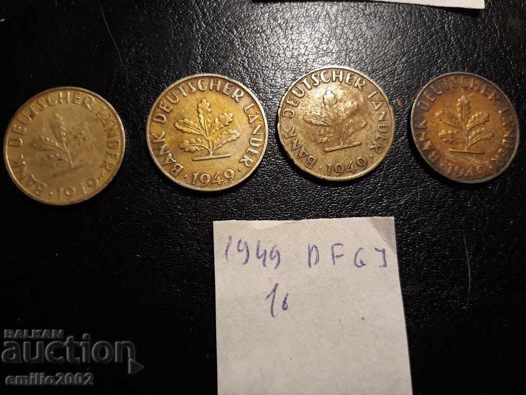 10 Pfening BDR DFGJ 1949 with price 1.99 BGN | € 1.02 10 Pfening BDR DFGJ 1949 with price 1.99 BGN | € 1.02