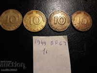 10 Pfening BDR DFGJ 1949