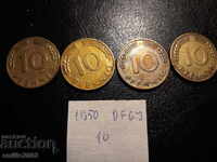 10 Pfennig BDR DFGJ 1950g