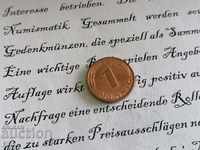 Νόμισμα - Γερμανία - 1 pfennig 1983; Σειρά D.