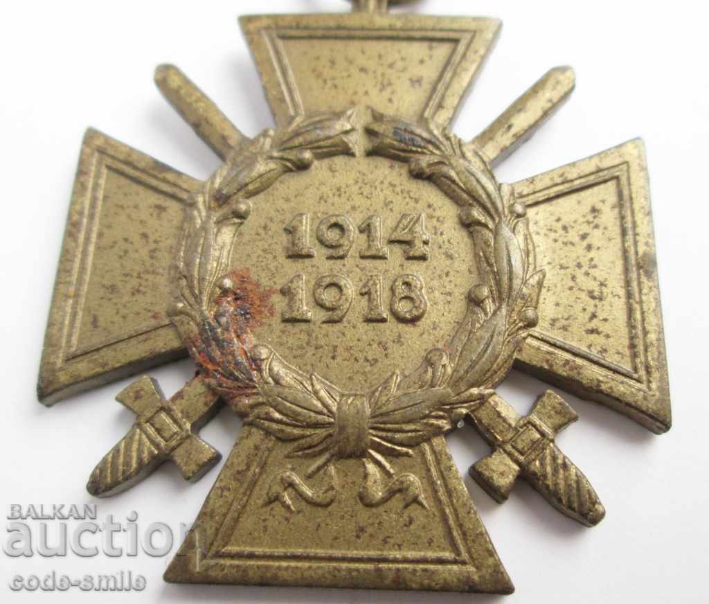Auction Old German Military Cross of Honor Hindenburg 1914-1918 Auction Old German Military Cross of Honor Hindenburg 1914-1918