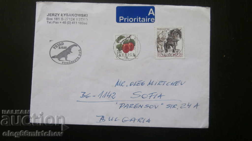 Sweden -1996 traveled envelope