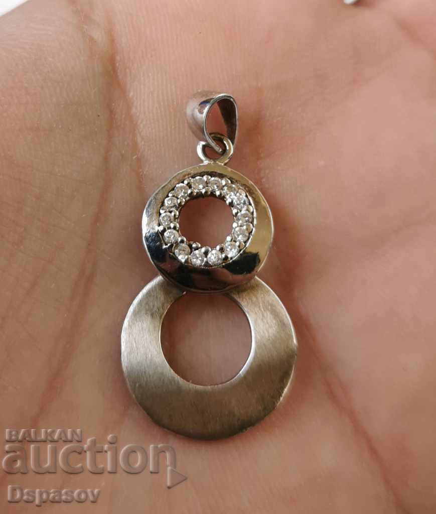 Silver Pendant Circles