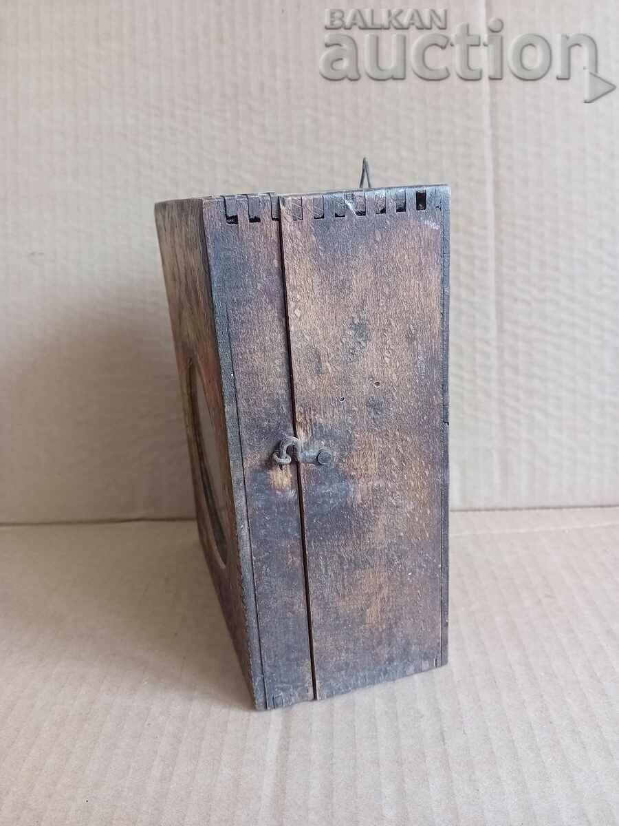 COLLECTIBLE ALARM CLOCK WITH PAINTED BOX 1930s WORKING - 5 COLLECTIBLE ALARM CLOCK WITH PAINTED BOX 1930s WORKING - 5