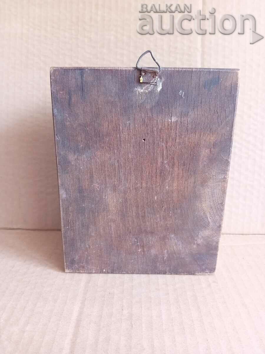 COLLECTIBLE ALARM CLOCK WITH PAINTED BOX 1930s WORKING - 6 COLLECTIBLE ALARM CLOCK WITH PAINTED BOX 1930s WORKING - 6