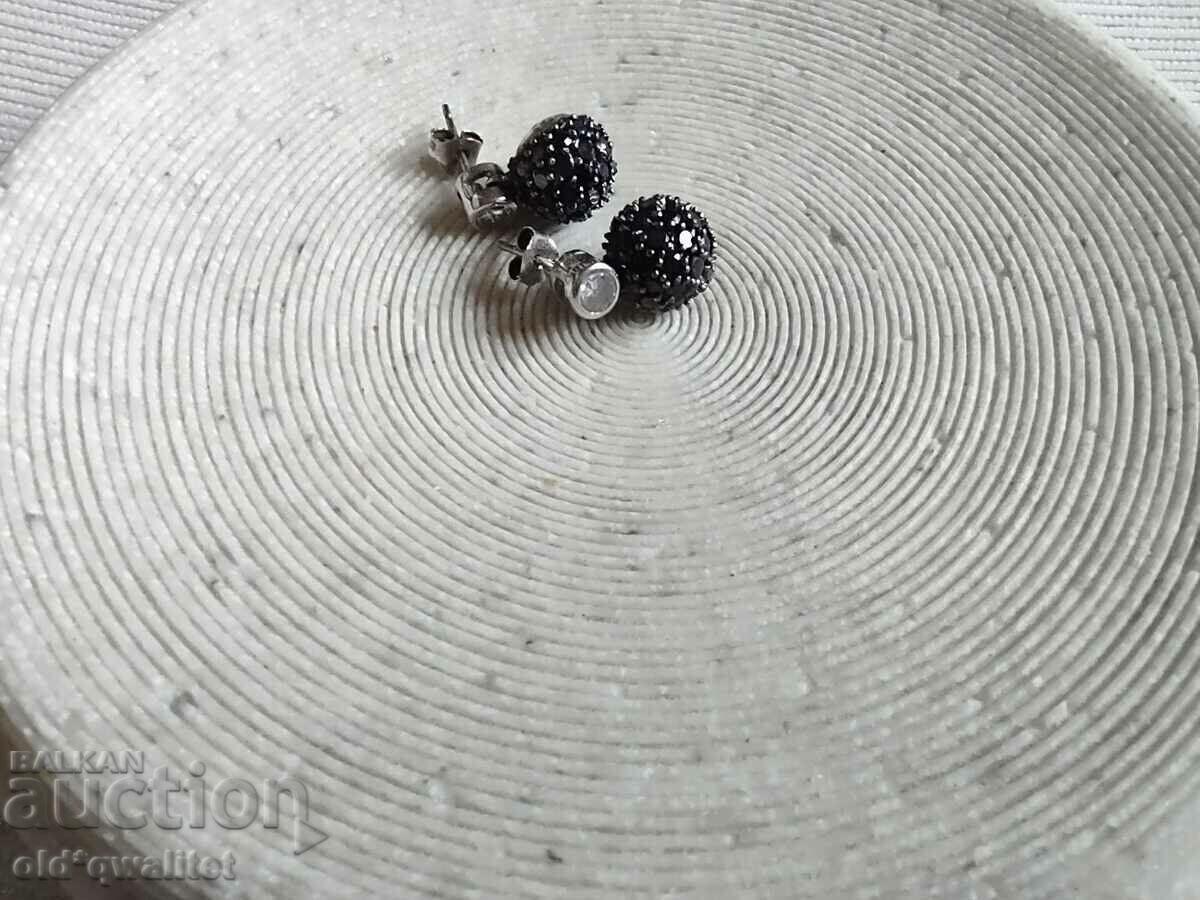 Earrings - solemn, official, silver, stamp with price 97.00 BGN | € 49.60 Earrings - solemn, official, silver, stamp with price 97.00 BGN | € 49.60