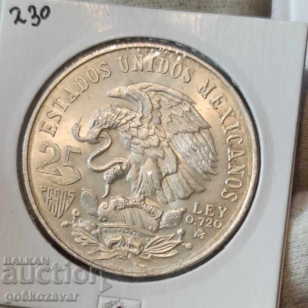 Mexico 25 Pesos 1968 Silver.UNC with price € 51.00 | 99.75 BGN