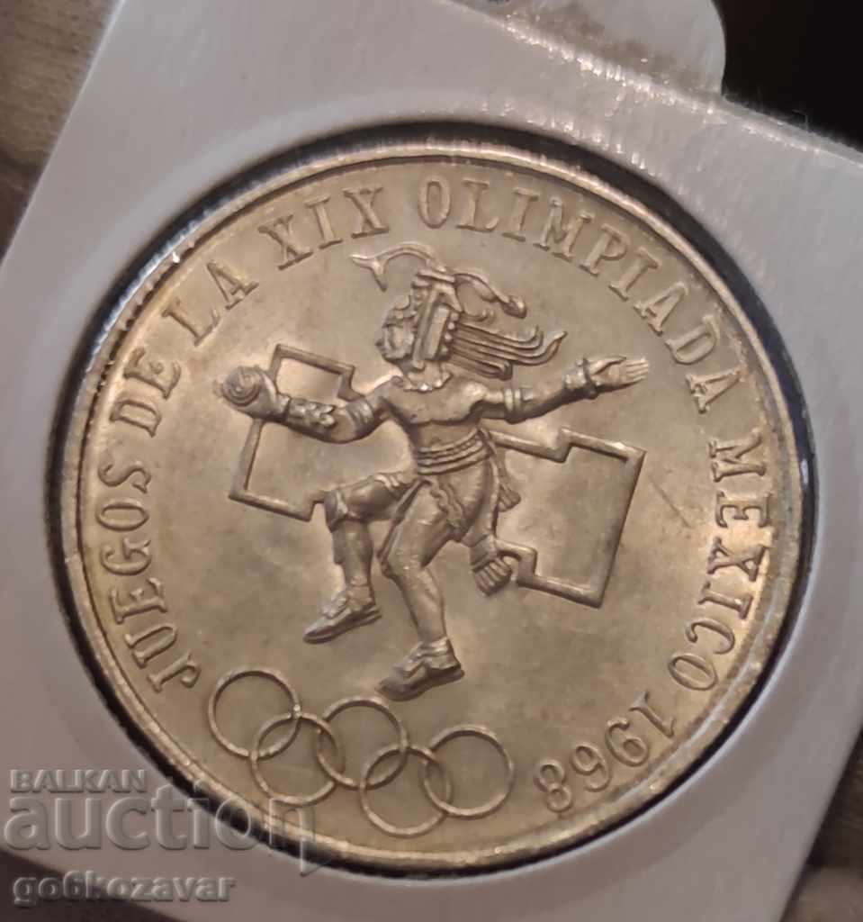 Δημοπρασία Mexico 25 Pesos 1968 Silver.UNC Δημοπρασία Mexico 25 Pesos 1968 Silver.UNC