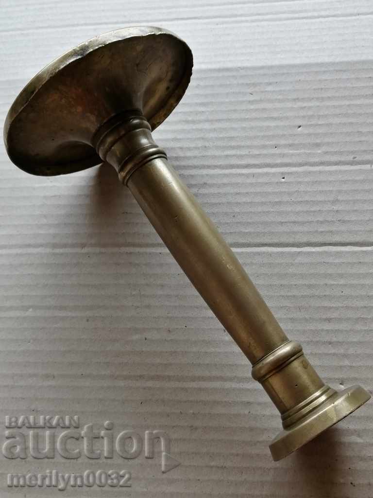 Δημοπρασία Παλιά ορείχαλκο κηροπήγιο κερί λαμπτήρα - 19ος αιώνας Δημοπρασία Παλιά ορείχαλκο κηροπήγιο κερί λαμπτήρα - 19ος αιώνας