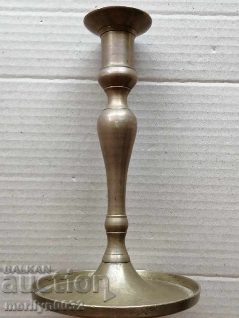 Old brass candlestick, candle, lamp - 19th century with price 59.00 BGN | € 30.17 Old brass candlestick, candle, lamp - 19th century with price 59.00 BGN | € 30.17