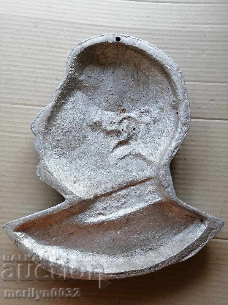 Aluminum bas-relief of Stalin figure, plastic, statuette with price 99.00 BGN | € 50.62 Aluminum bas-relief of Stalin figure, plastic, statuette with price 99.00 BGN | € 50.62