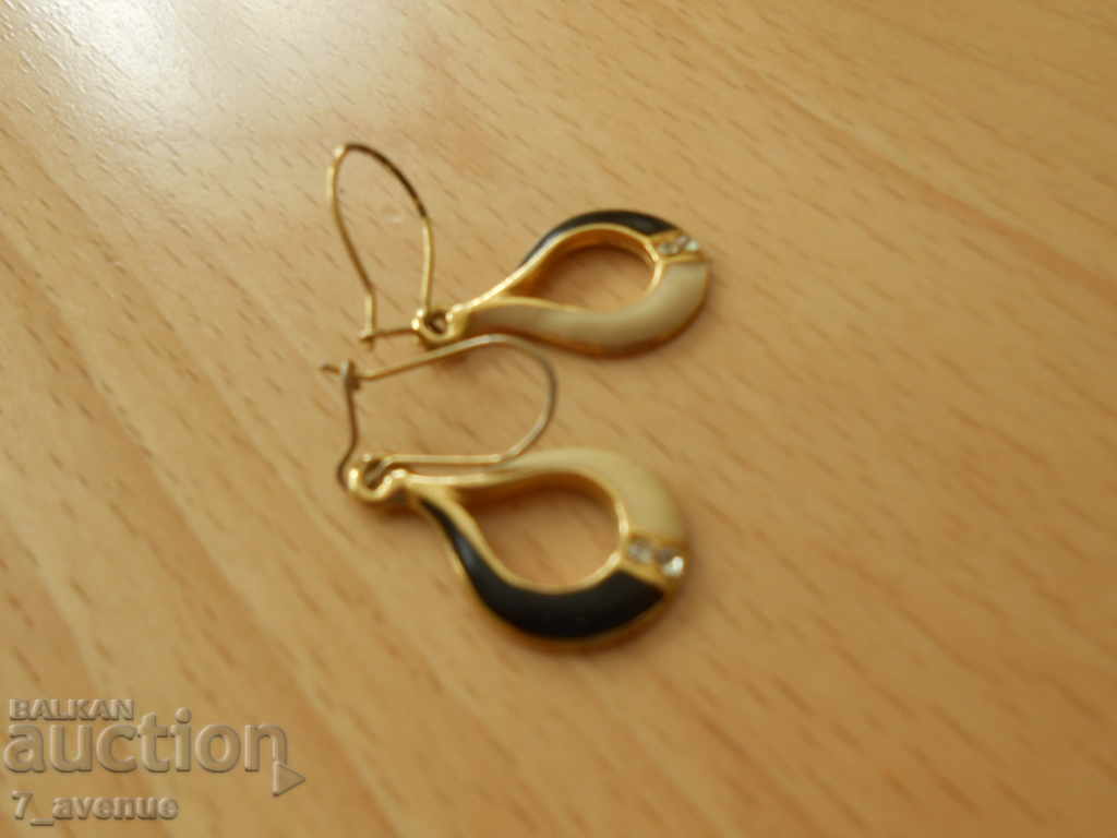 Old earrings from the 70s, very interesting, 35 mm long - 5