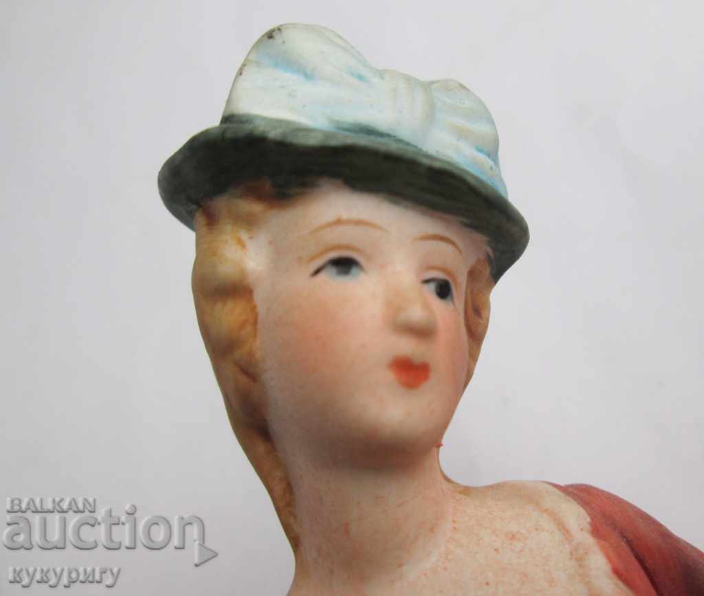 Painted porcelain statuette figure of the Baroque Lady - 7 Painted porcelain statuette figure of the Baroque Lady - 7