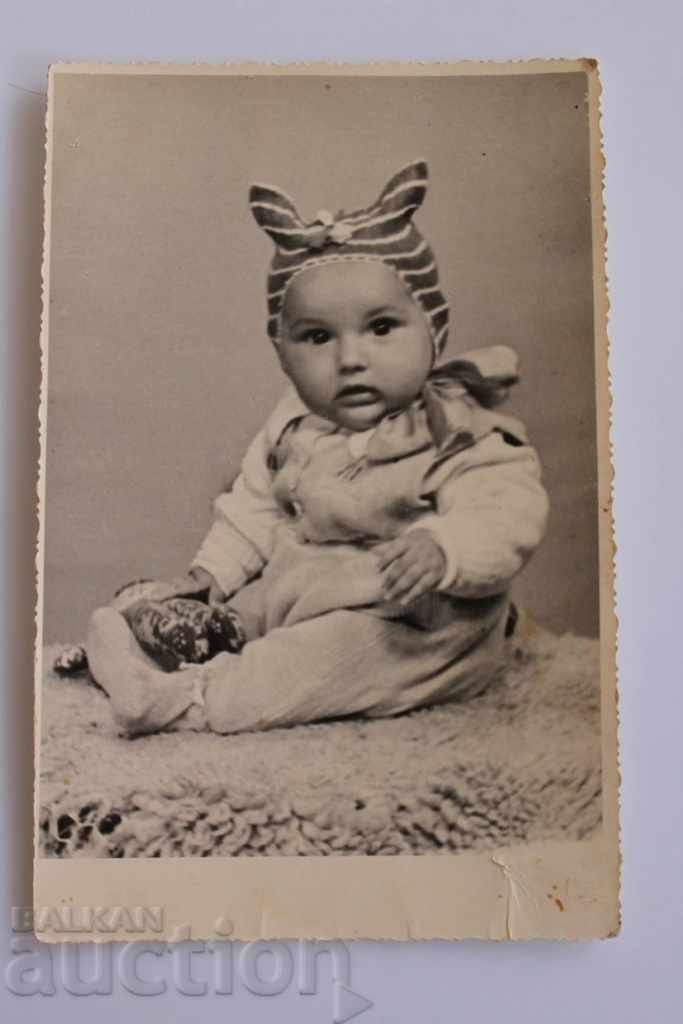 1945 OLD PHOTO PHOTO BULGARIA BABY
