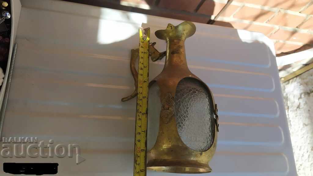 Delivery of Bottle of bronze and glass Delivery of Bottle of bronze and glass