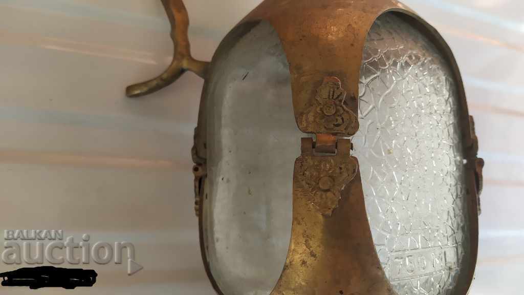 Bottle of bronze and glass - 6 Bottle of bronze and glass - 6