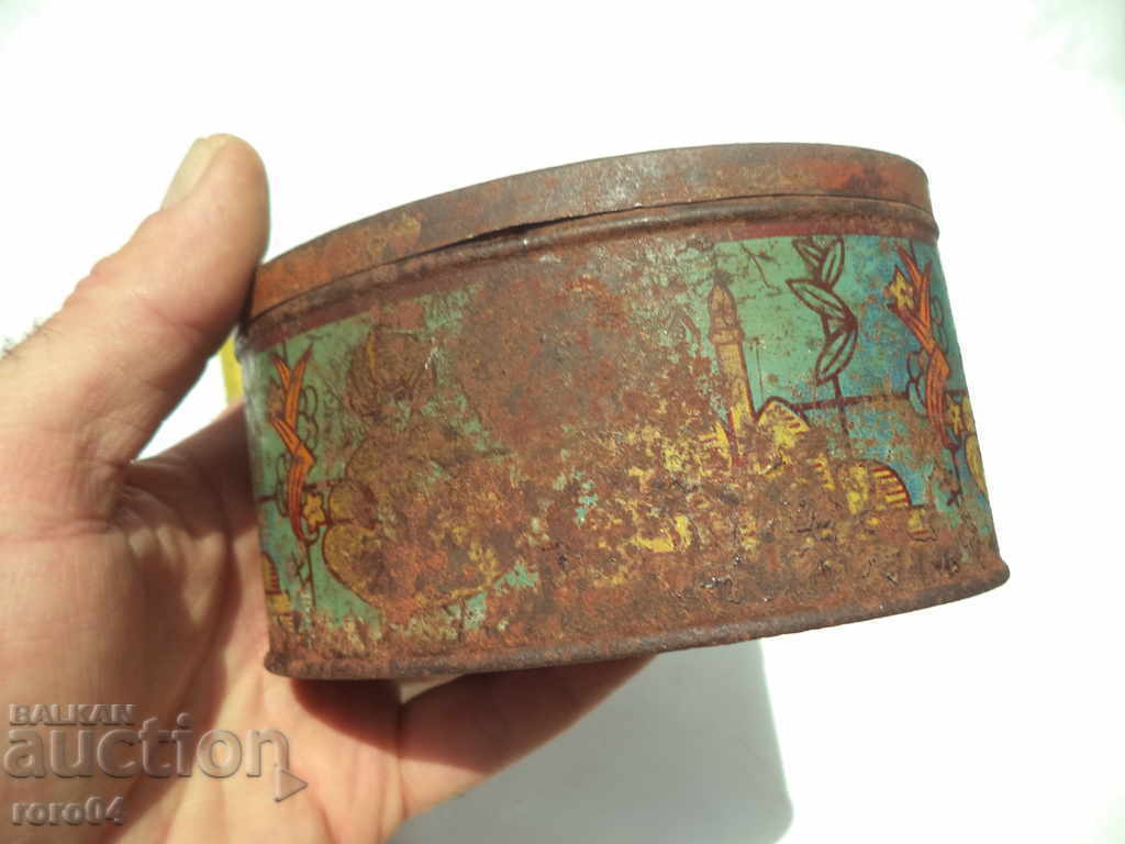 OLD DOUBLE SHEET METAL BOX WITH OTTOMAN MOTIVES - 5 OLD DOUBLE SHEET METAL BOX WITH OTTOMAN MOTIVES - 5