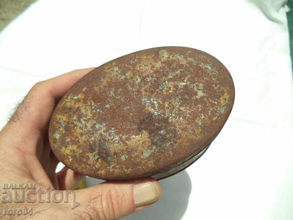 OLD DOUBLE SHEET METAL BOX WITH OTTOMAN MOTIVES - 6 OLD DOUBLE SHEET METAL BOX WITH OTTOMAN MOTIVES - 6