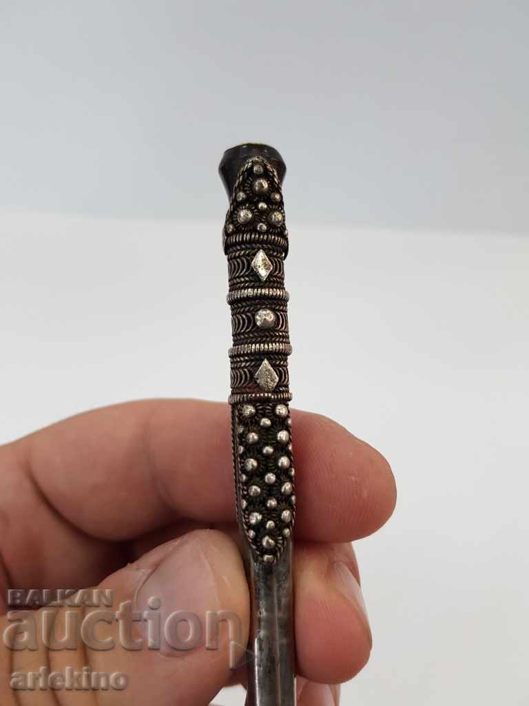 Rare Ottoman Turkish Silver Yellow Amber Cigarette 19th C. with price 550.00 BGN | € 281.21 Rare Ottoman Turkish Silver Yellow Amber Cigarette 19th C. with price 550.00 BGN | € 281.21