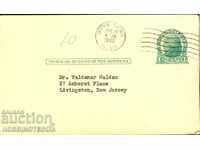 САЩ пътувала картичка с 1 ЦЕНТ - 1945 - 1