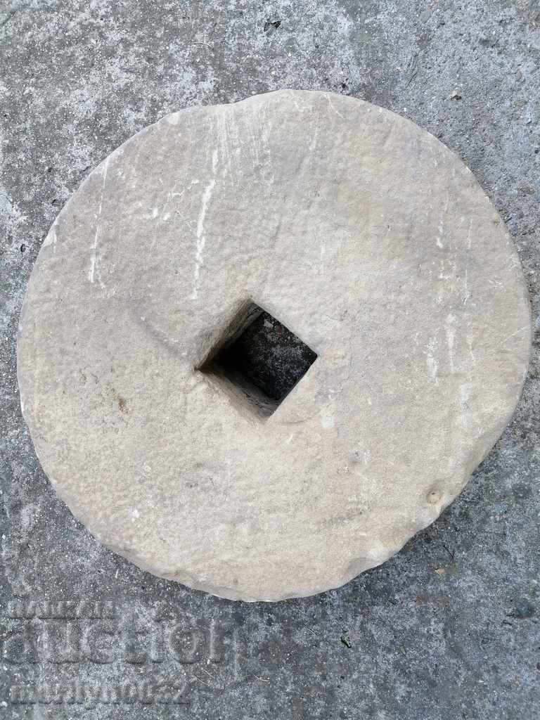 Antique stone grinder disk of stone for interior - 6