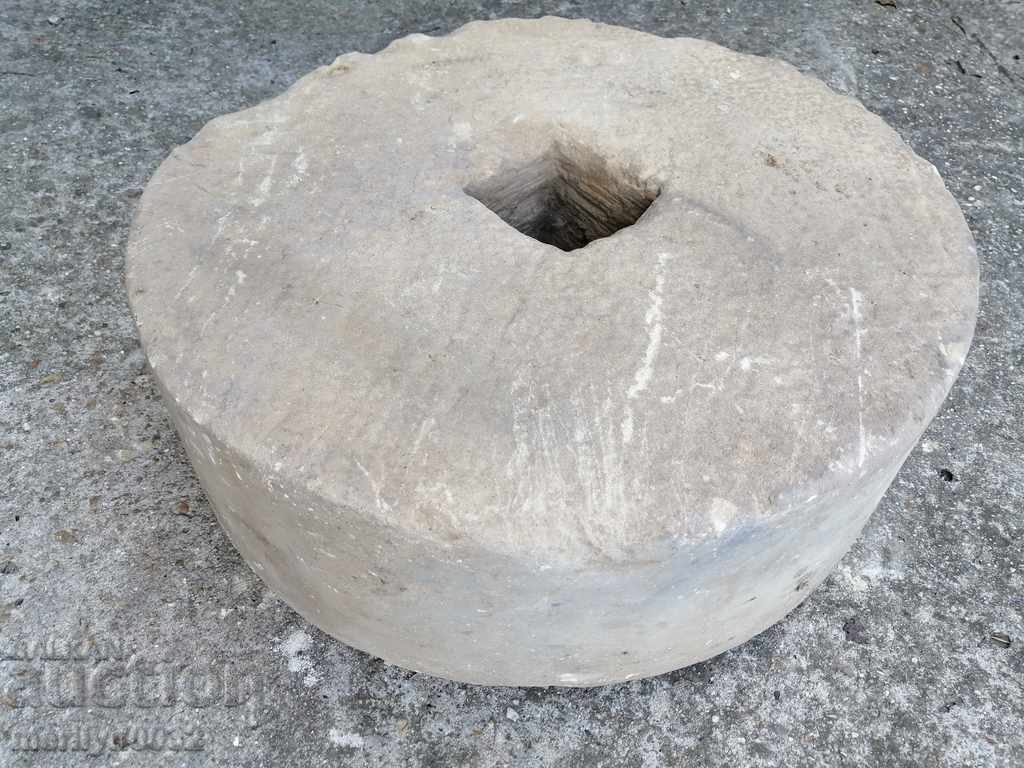 Antique stone grinder disk of stone for interior - 7