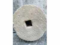 Antique stone grinder disk of stone for interior