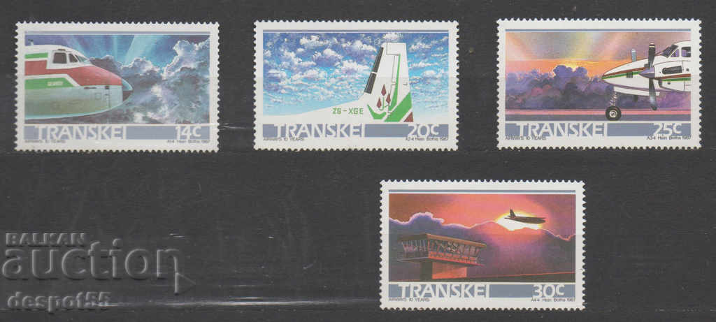1987. Transkey. 10 years at Transkei Airways.