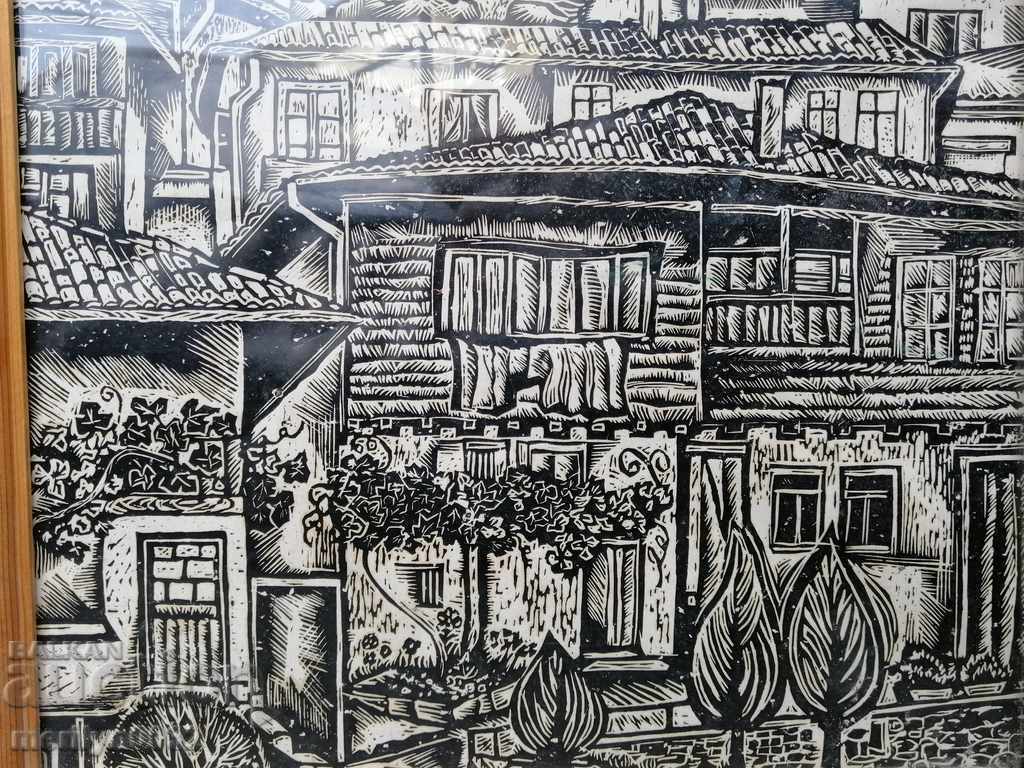 Framed painting Veliko Tarnovo lithograph - 6 Framed painting Veliko Tarnovo lithograph - 6