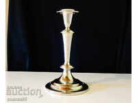 German silver-plated candlestick 20 cm.